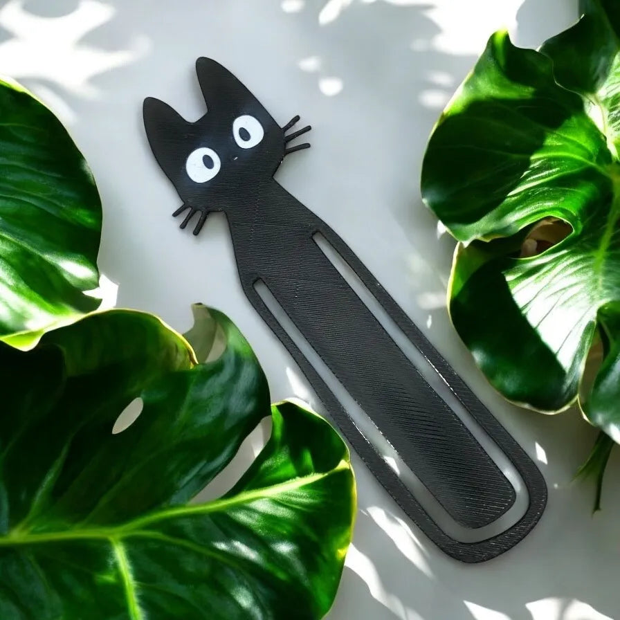 Marcapáginas Gato Negro – Impreso en 3D